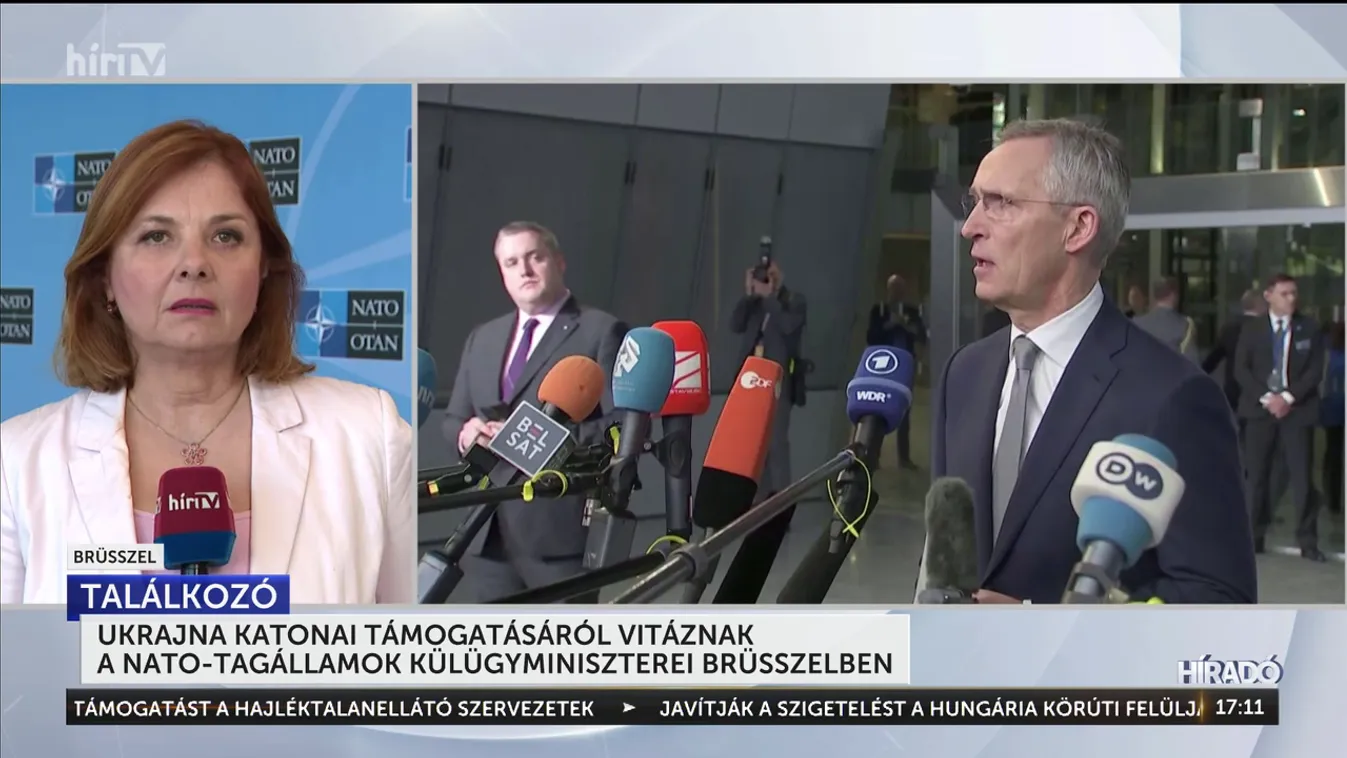 Ukrajna katonai támogatásáról vitáznak a NATO-tagállamok külügyminiszterei Brüsszelben + videó