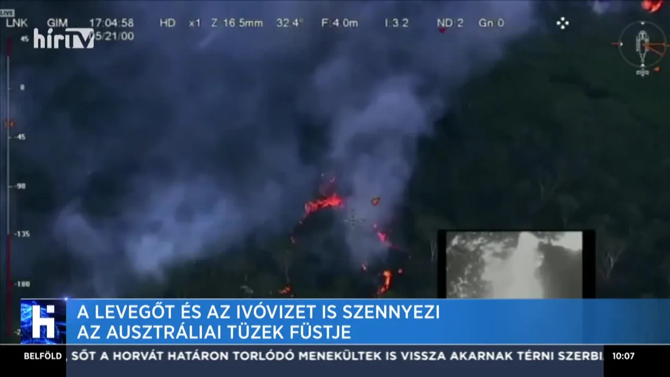 A levegőt és az ivóvizet is szennyezi az ausztráliai tüzek füstje