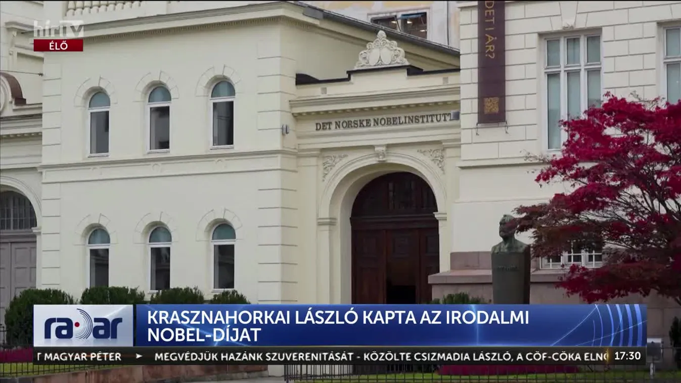 Radar – Gratulálunk, Krasznahorkai László