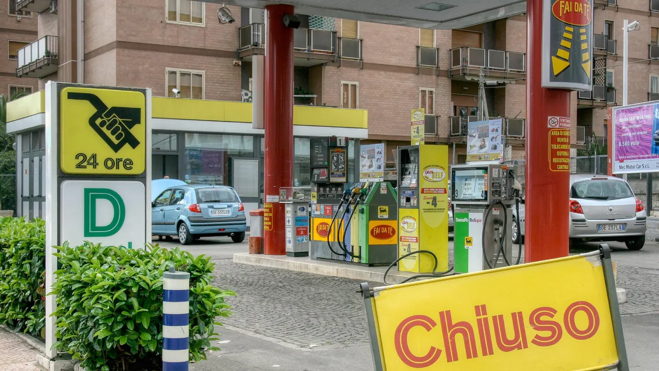 Sztrájkolnak az olasz benzinkutasok