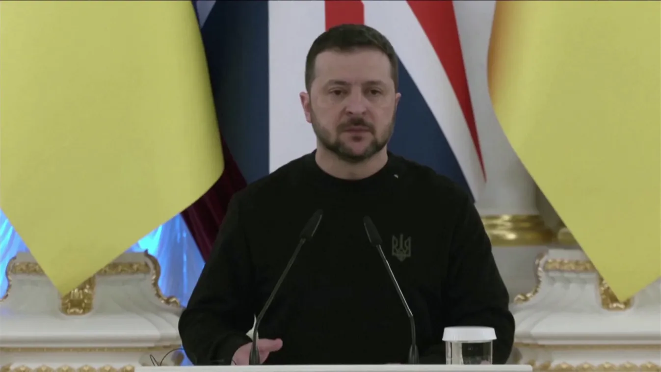 Rishi Sunak brit miniszterelnök és Volodimir Zelenszkij ukrán elnök hivatalosan is megállapodott + videó