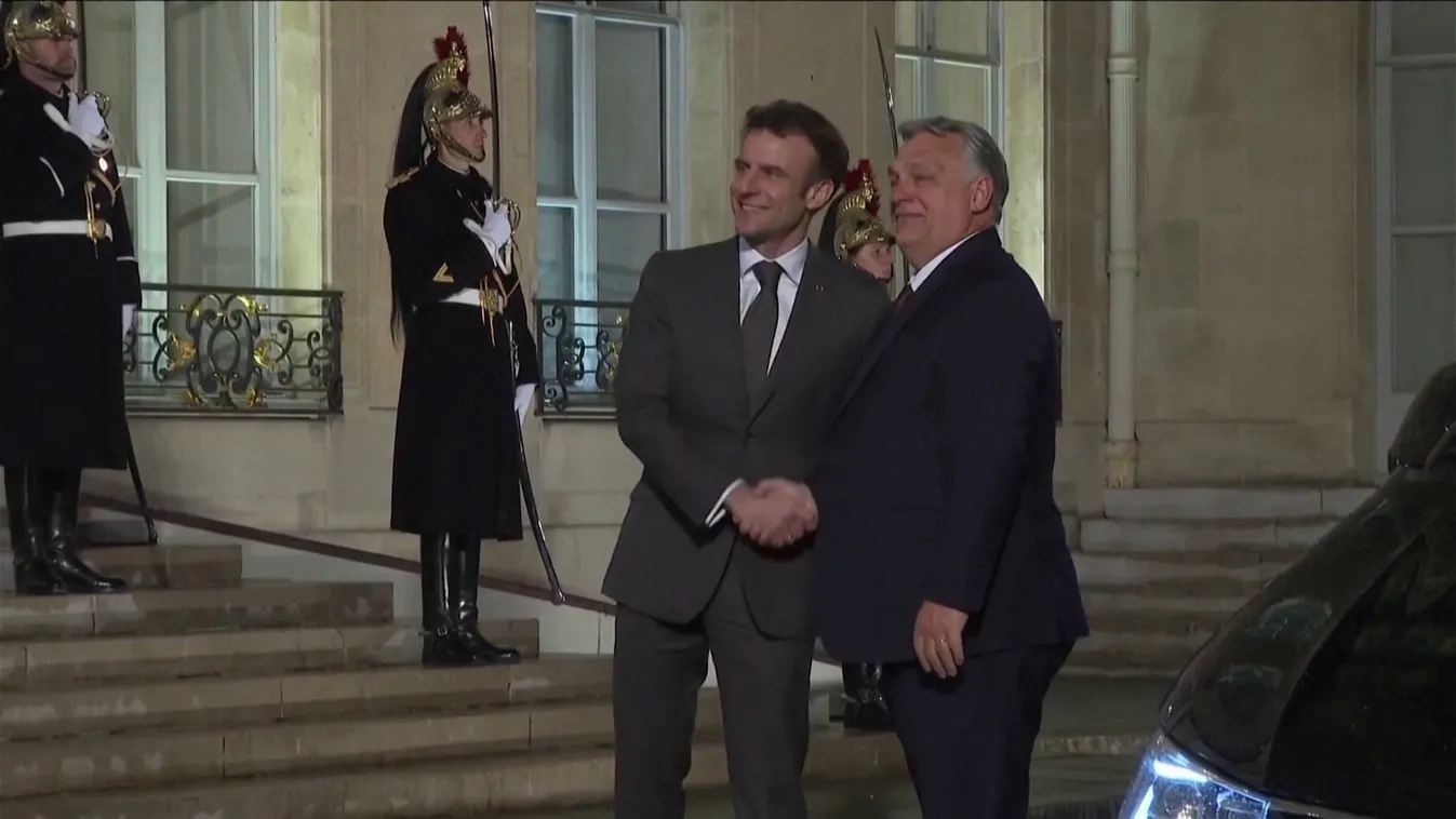 Macron elnök fogadja Orbán Viktor kormányfőt