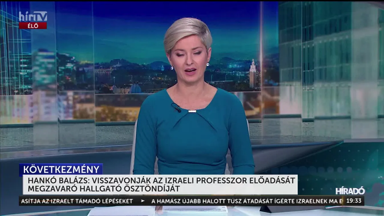 Visszavonják az izraeli professzor előadását megzavaró hallgató ösztöndíját
