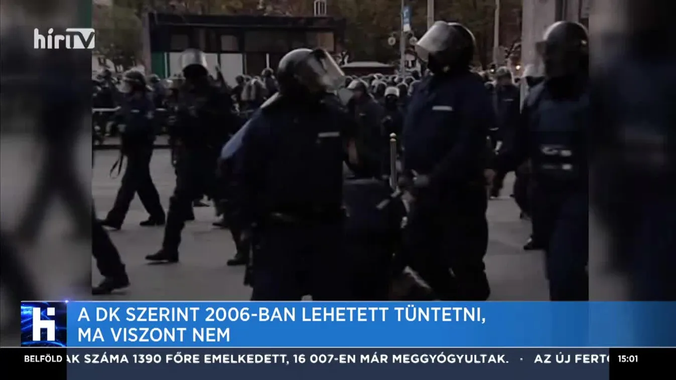 A DK szerint 2006-ban lehetett tüntetni, ma viszont nem