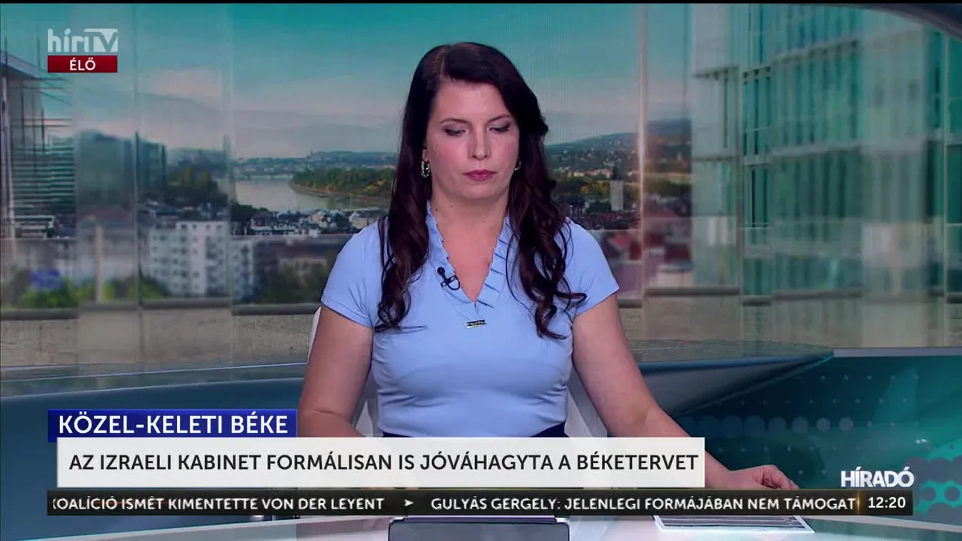 AZ IZRAELI KABINET FORMÁLISAN IS JÓVÁHAGYTA A BÉKETERVET