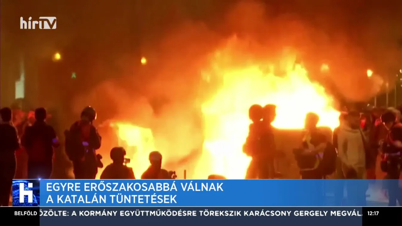 Egyre erőszakosabbá válnak a katalán tüntetések