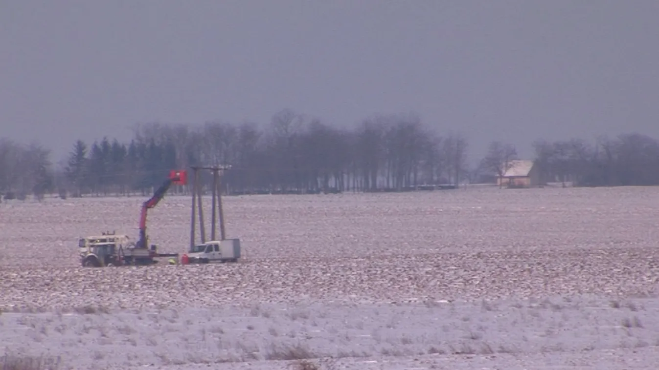 Négyórás áramszünetet okozott a hó Baranyában