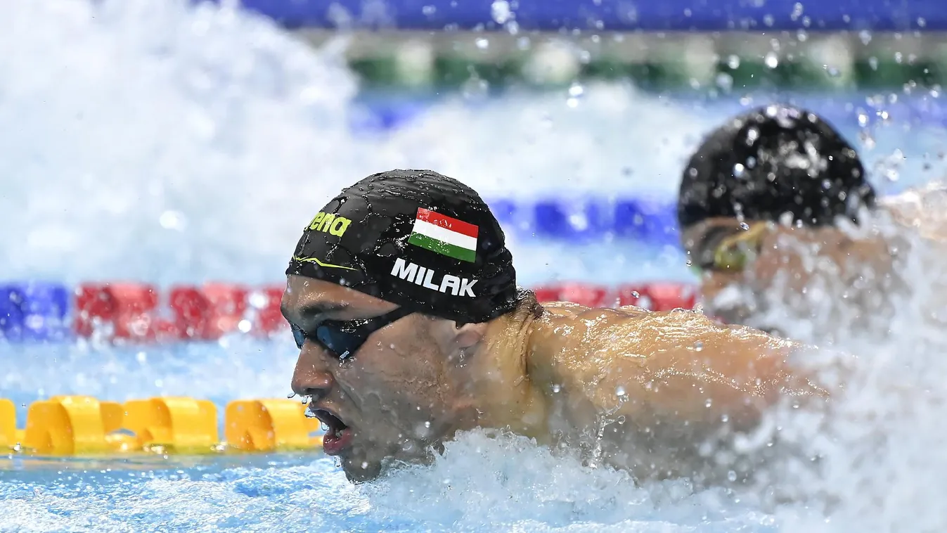 Vizes Eb - Milák Kristóf aranyérmes férfi 100 méter pillangón