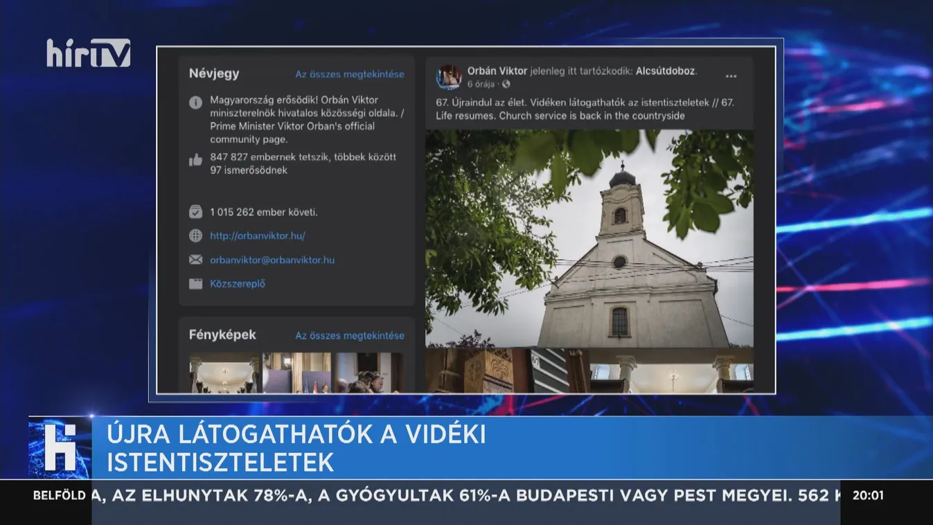 Orbán Viktor: Vidéken látogathatók az istentiszteletek
