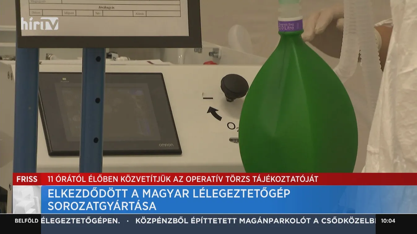 Elkezdődött a magyar lélegeztetőgép sorozatgyártása