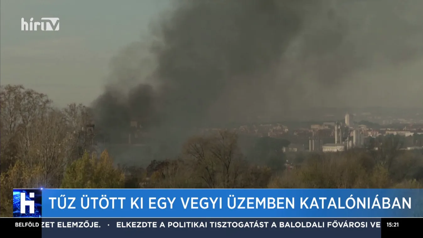 Tűz ütött ki egy vegyi üzemben Katalóniában