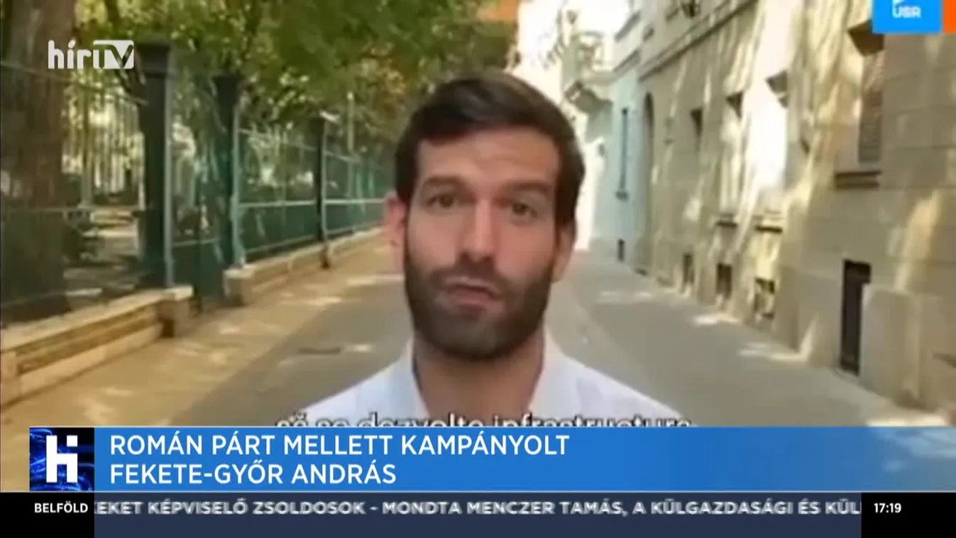 Román párt mellett kampányolt Fekete-Győr András
