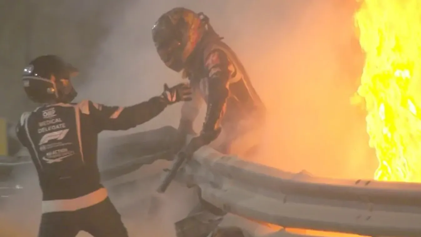 Másodperceken múlt Grosjean élete a mentőorvos szerint
