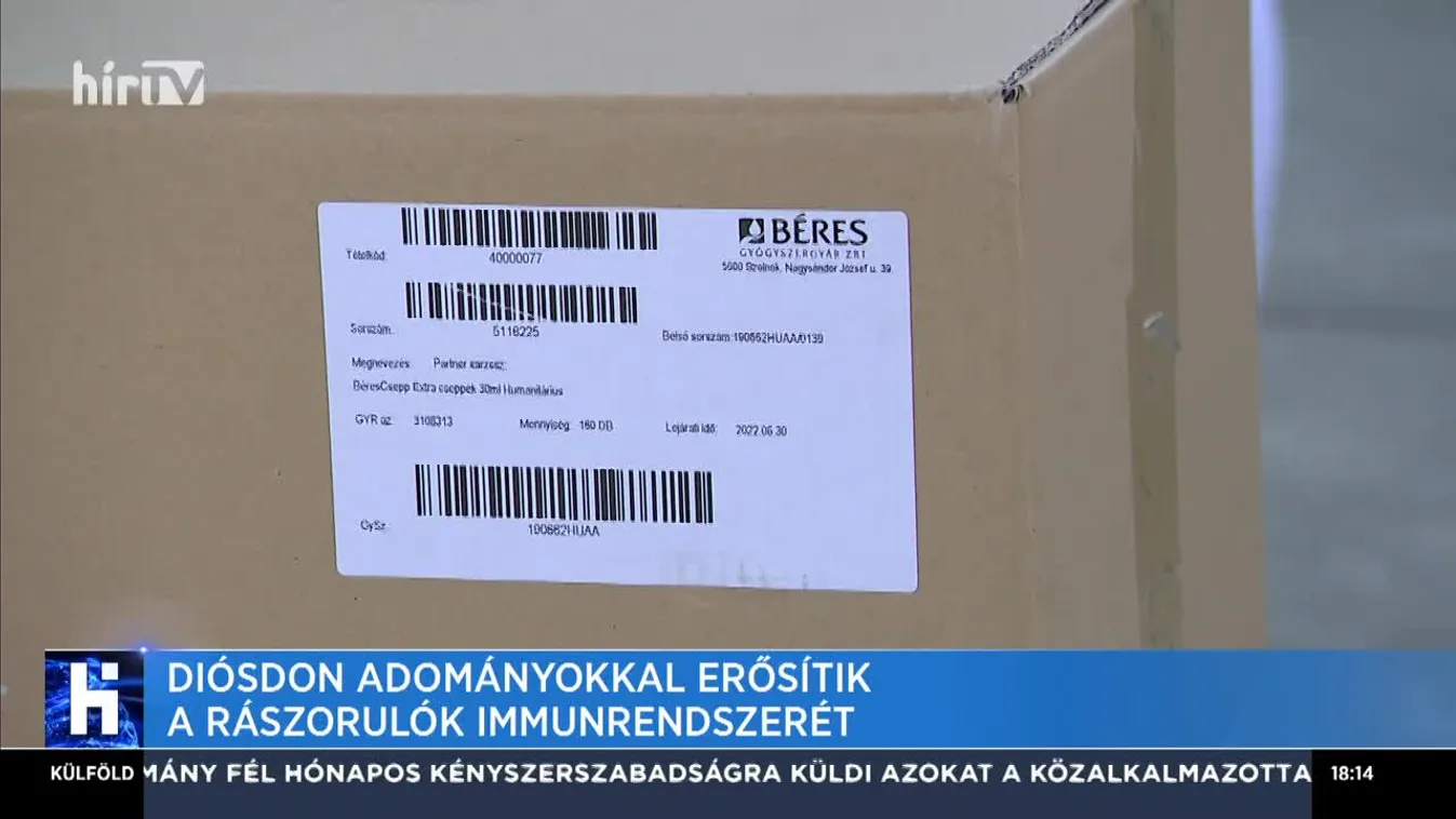 Diósdon adományokkal erősítik a rászorulók immunrendszerét