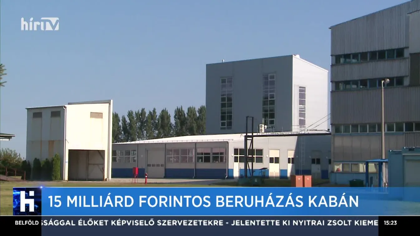 15 milliárd forintos beruházás Kabán