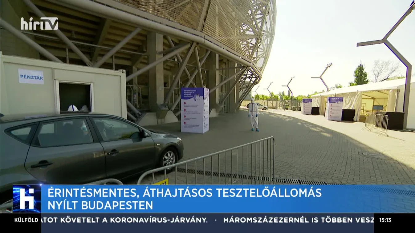 Érintésmentes, áthajtásos tesztelőállomás nyílt Budapesten