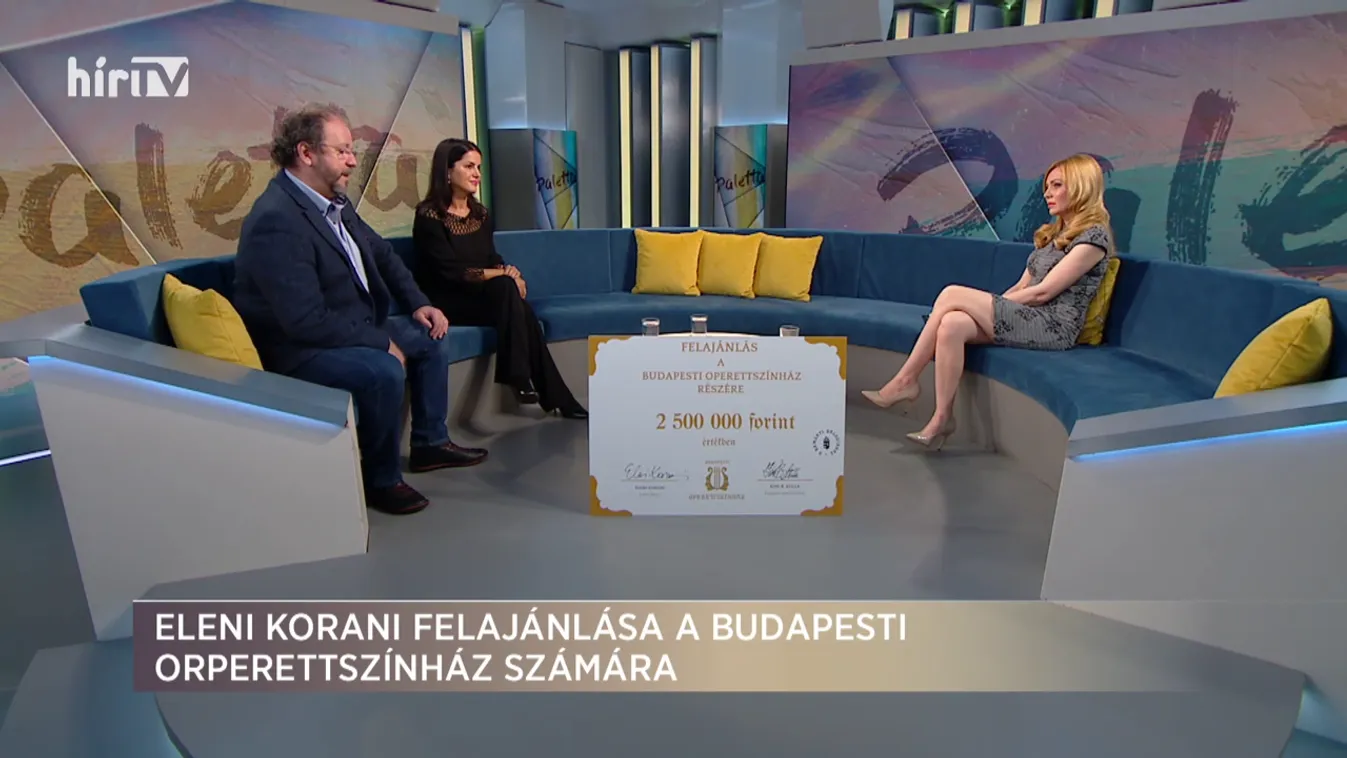 Paletta: Eleni Korani felajánlása a Budapesti Operettszínház számára