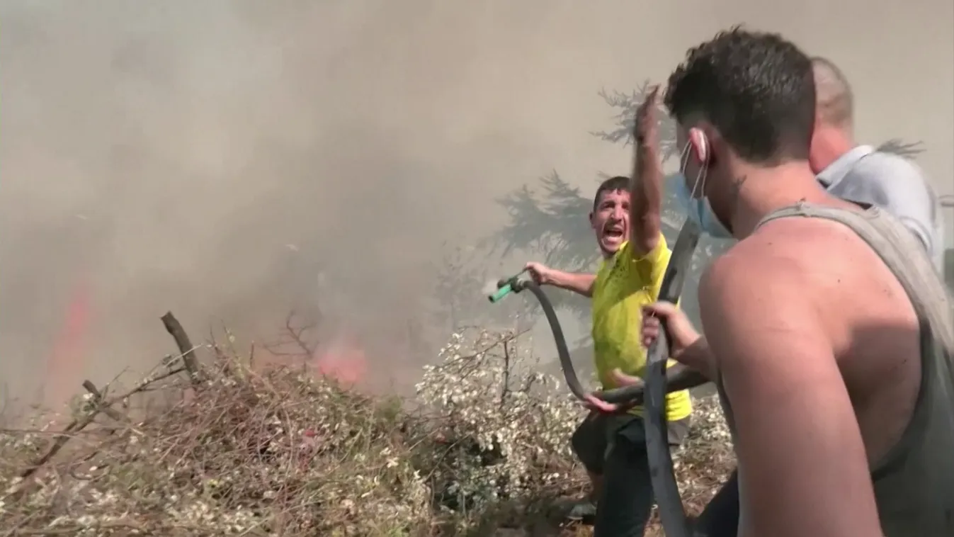 Hőhullám erdőtüzekkel Dél-Európában