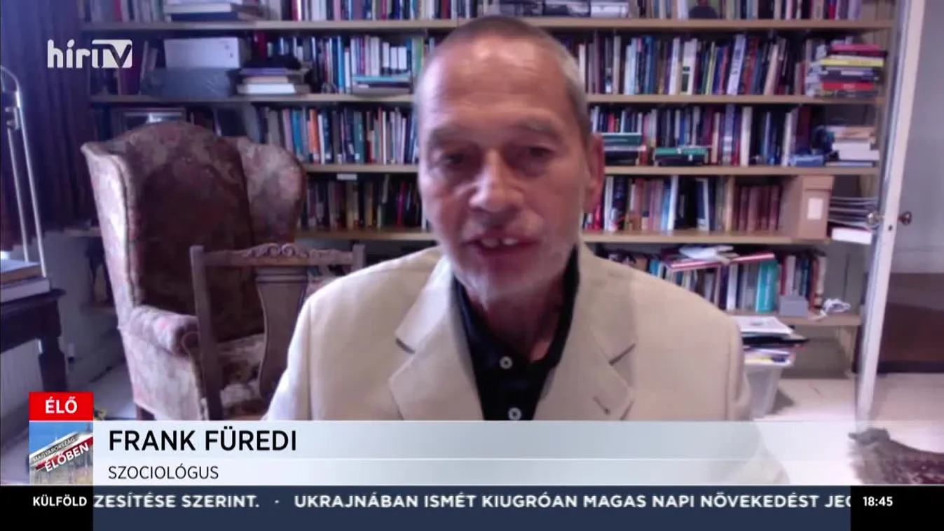 Frank Füredi: Nagyon sokan öngyűlöletet fejeznek ki