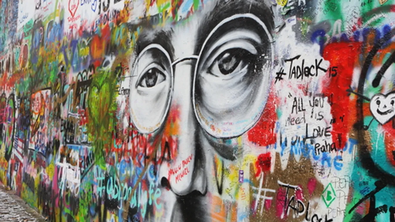 Szabadtéri galériává alakították át a híres Lennon-falat Prágában