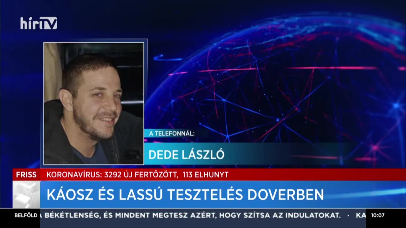 Káosz és lassú tesztelés Doverben