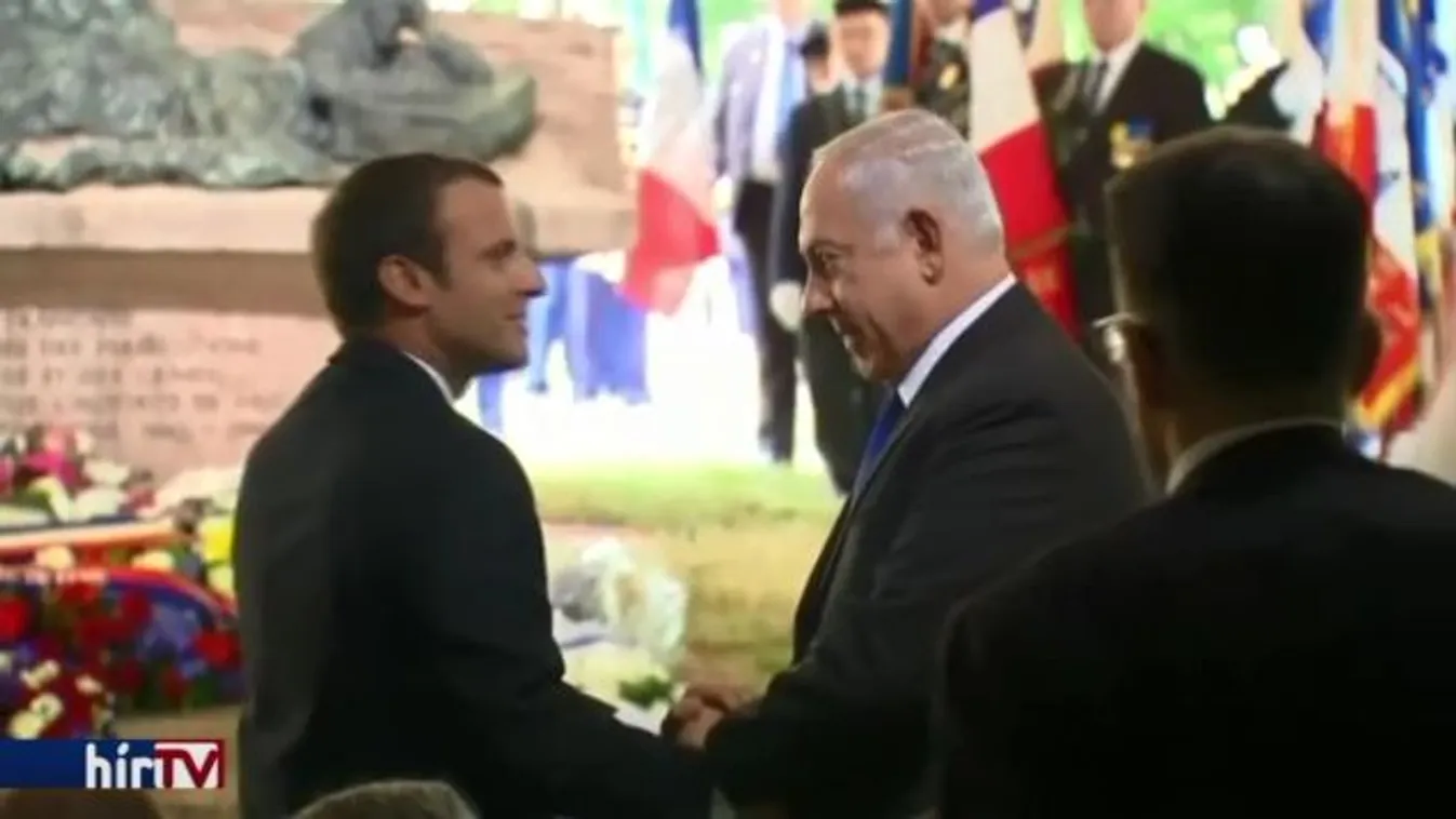 Macron a palesztinkérdés rendezését kérte Netanjahutól