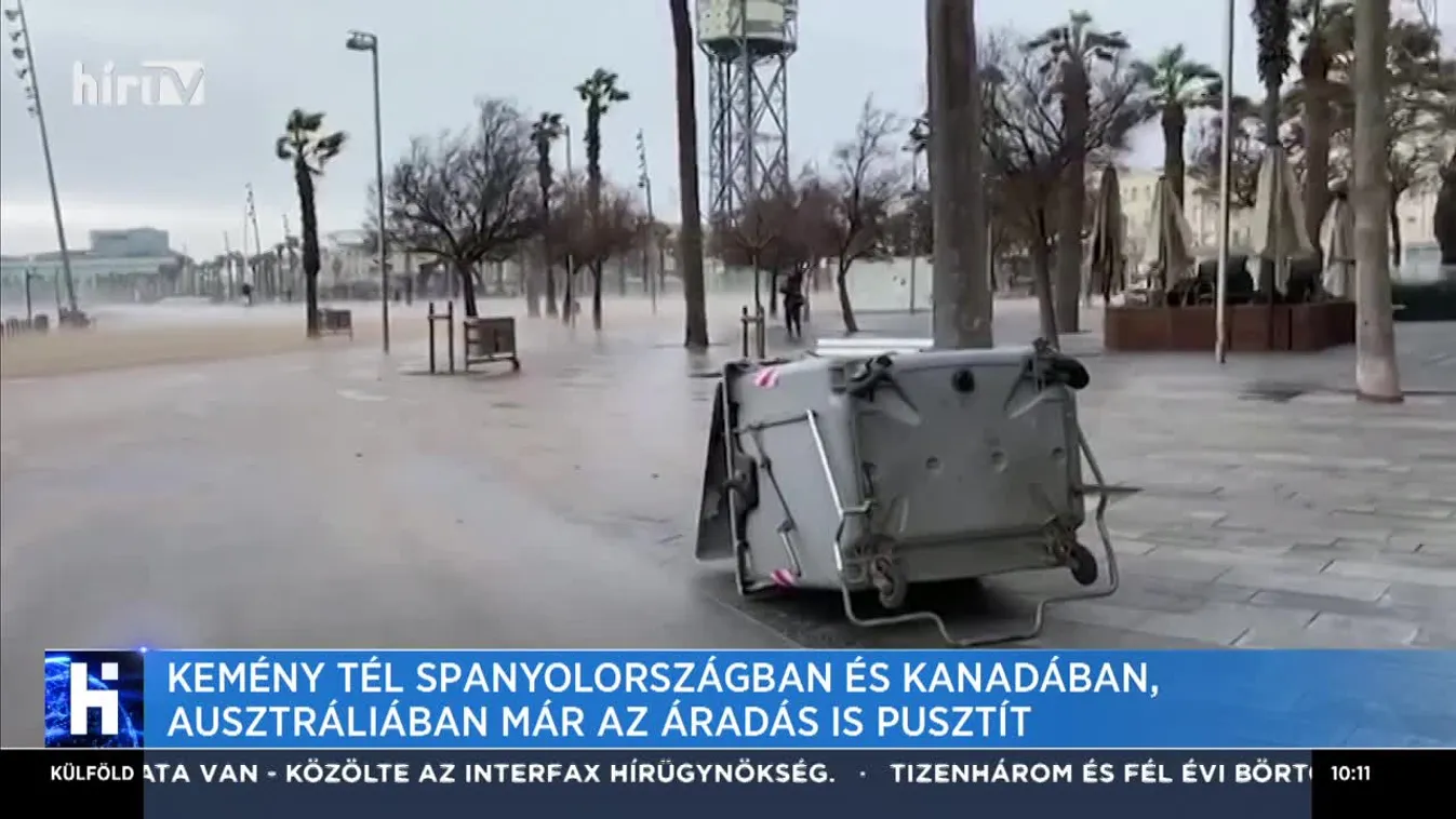 Kemény tél Spanyolországban és Kanadában, Ausztráliában már az áradás is pusztít