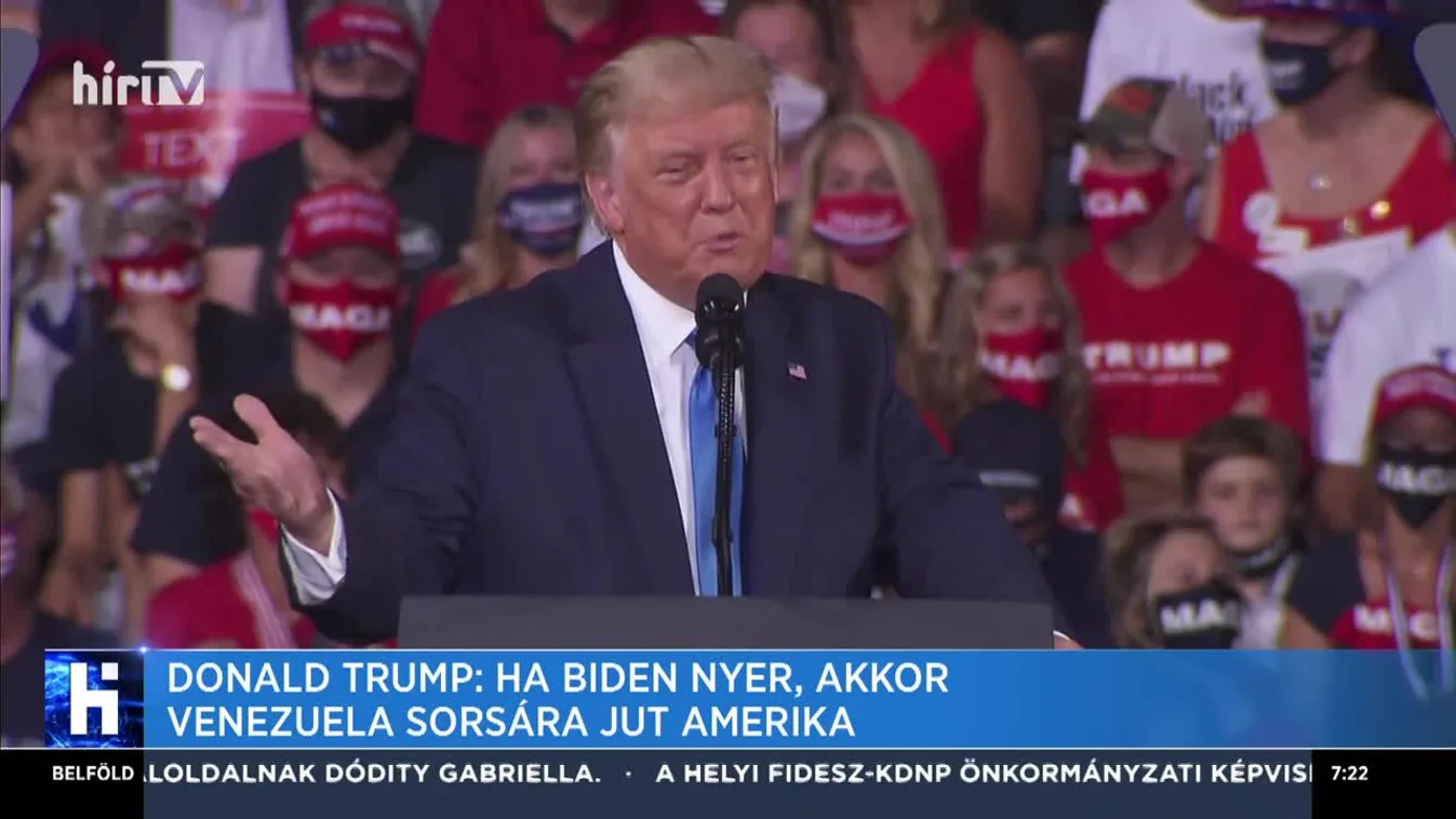 Donald Trump: Ha Biden nyer, akkor Venezuela sorsára jut Amerika