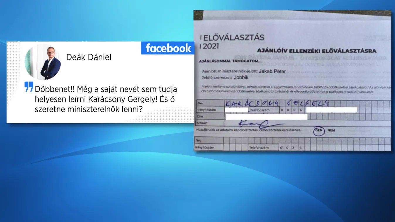 Rosszul írta le a nevét Karácsony Gergely