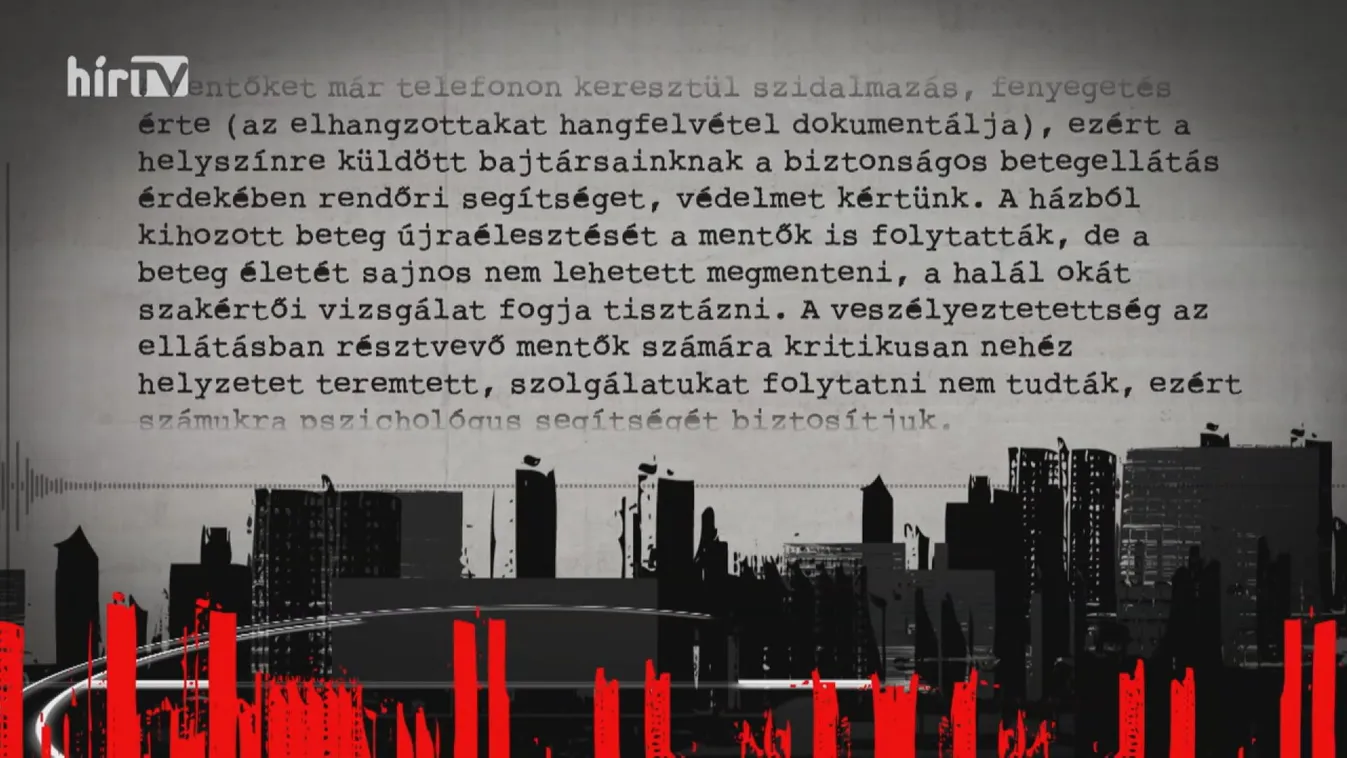 Informátor: A Csenyétére kiérkező mentők jutalma