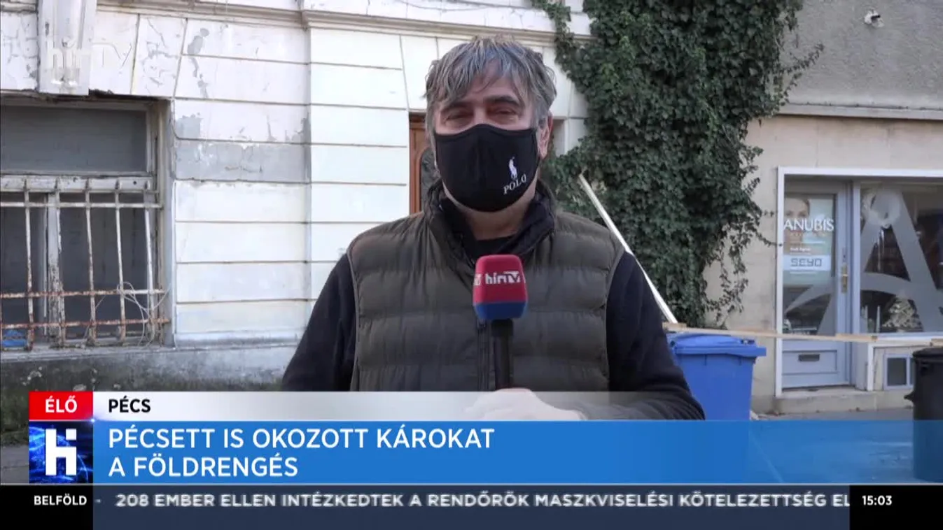 Pécsett is okozott károkat a földrengés