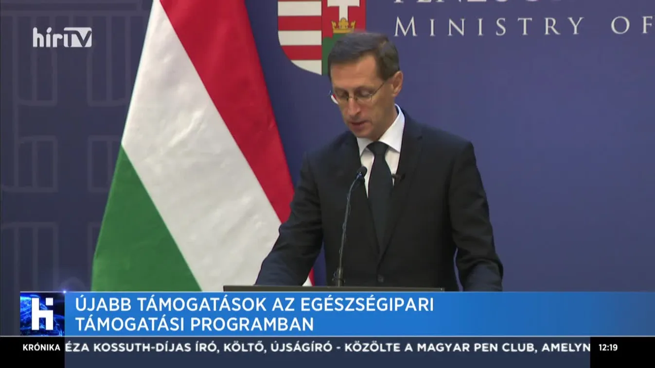 Újabb támogatások az egészségipari támogatási programban
