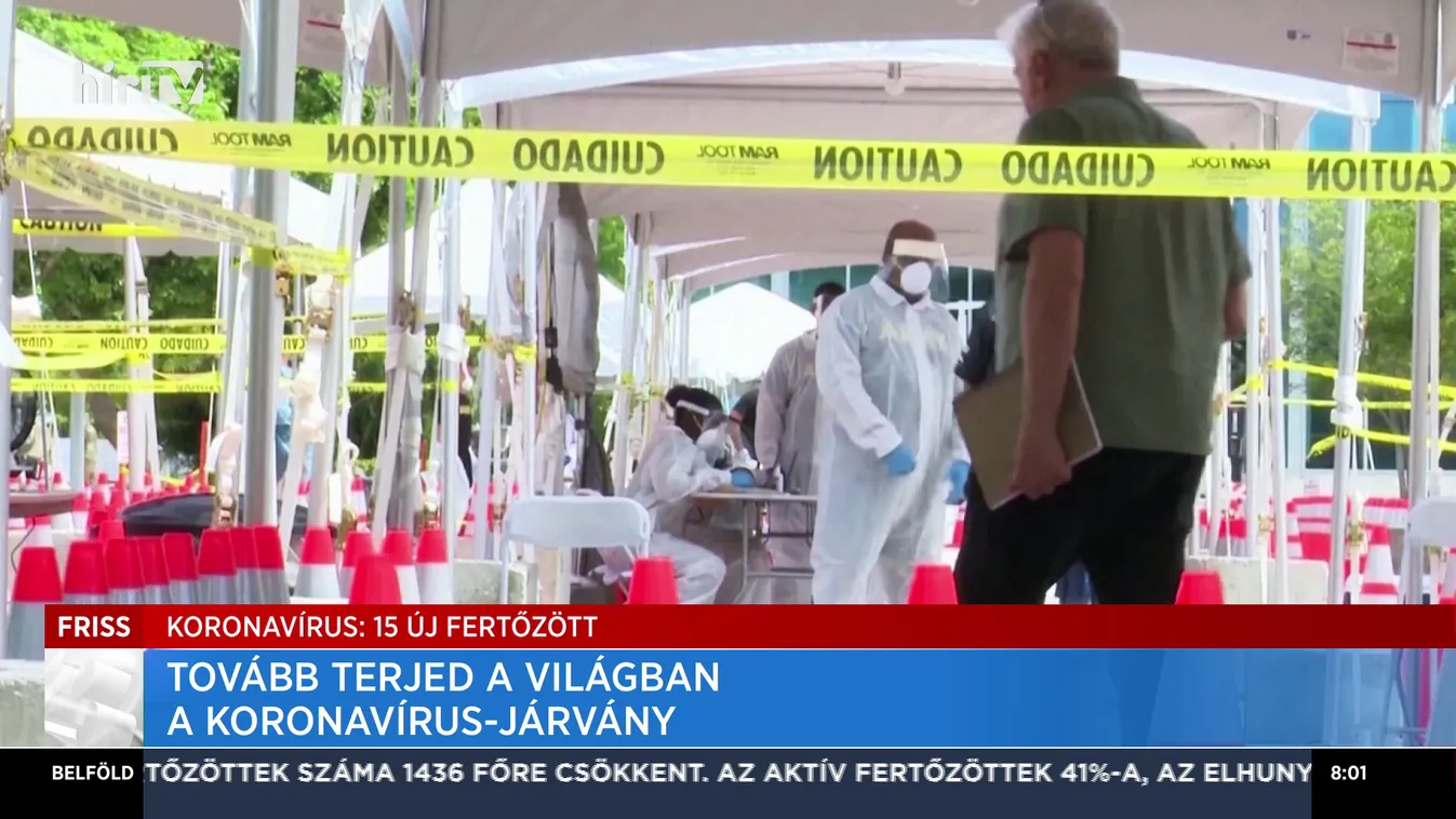 Tovább terjed a világban a koronavírus-járvány