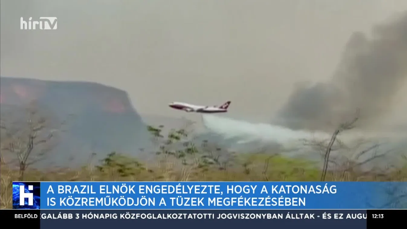 A brazil elnök engedélyezte, hogy a katonaság is közreműködjön a tüzek megfékezésében