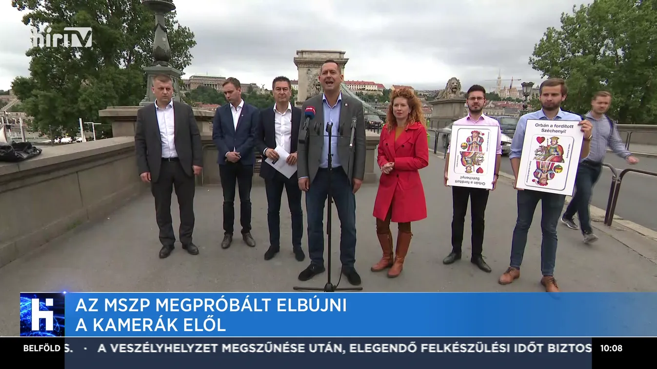 Az MSZP megpróbált elbújni a kamerák elől