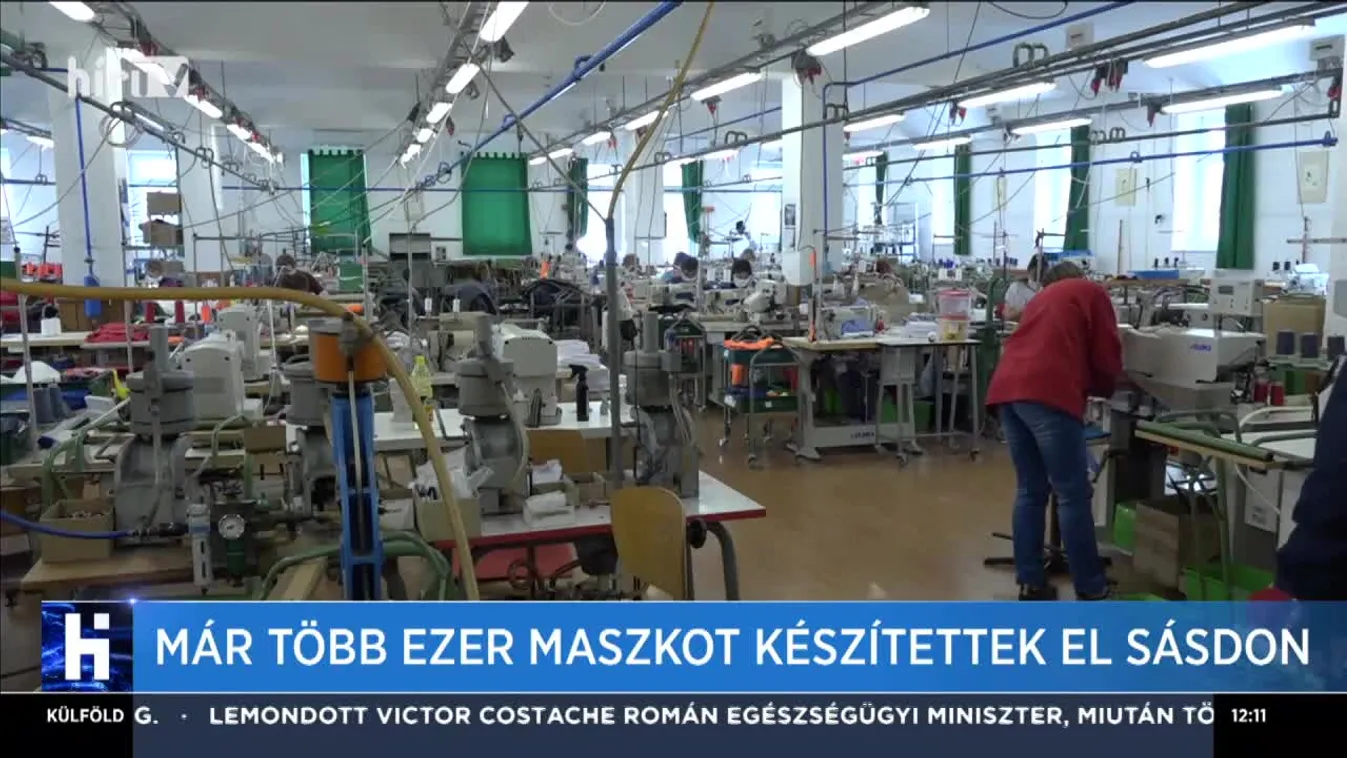 Már több ezer maszkot készítettek el Sásdon