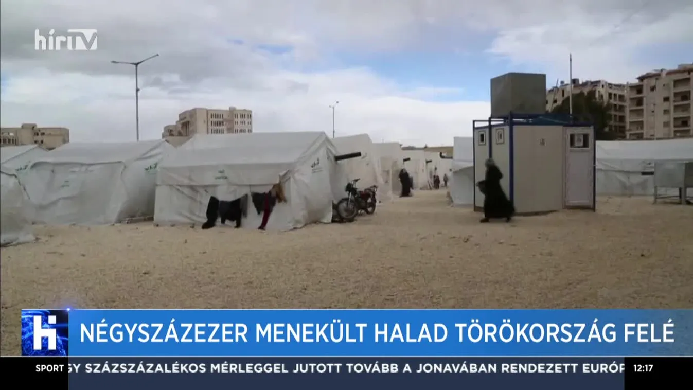 Négyszázezer menekült halad Törökország felé