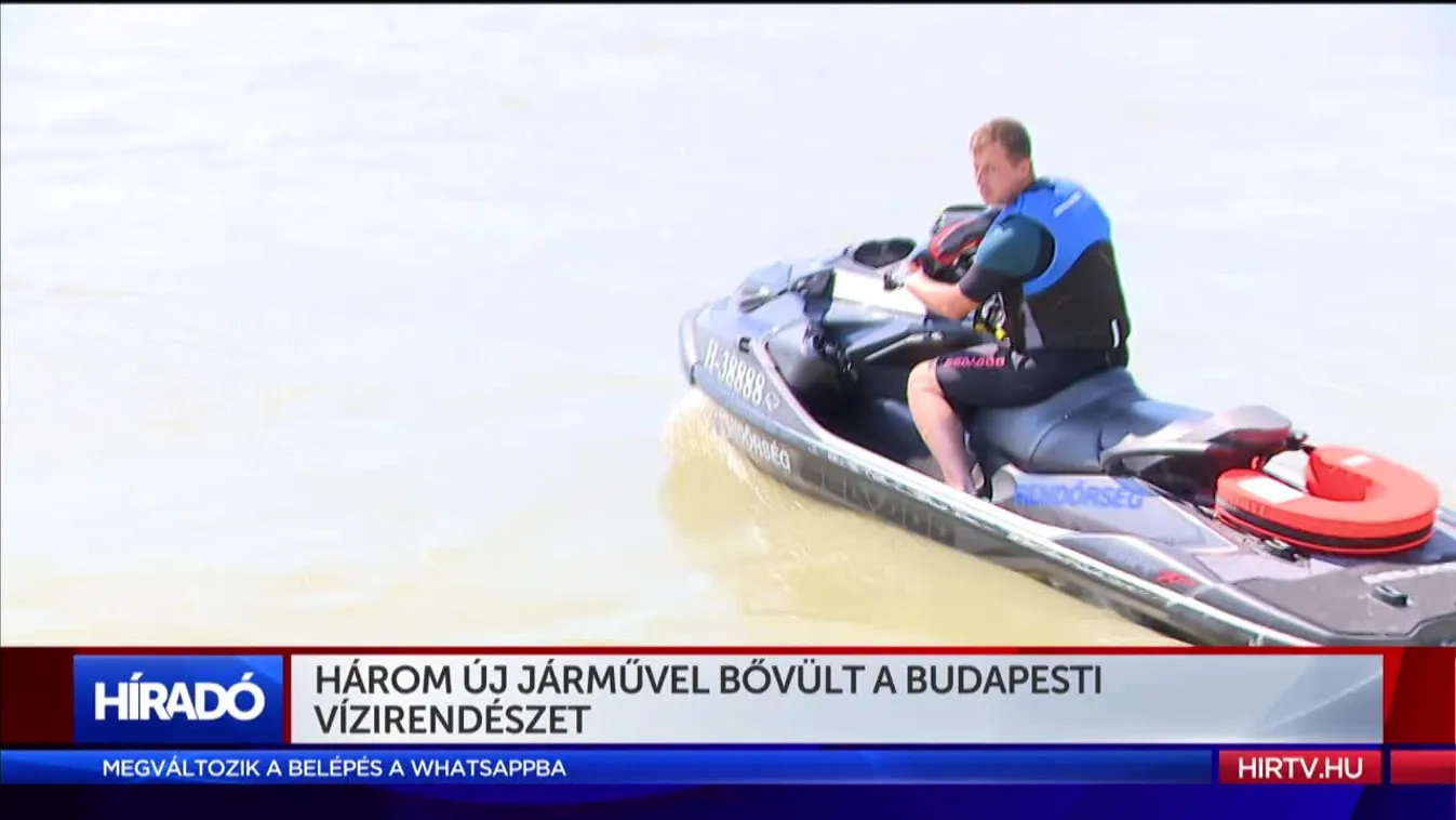 Három új járművel bővült a budapesti vízirendészet
