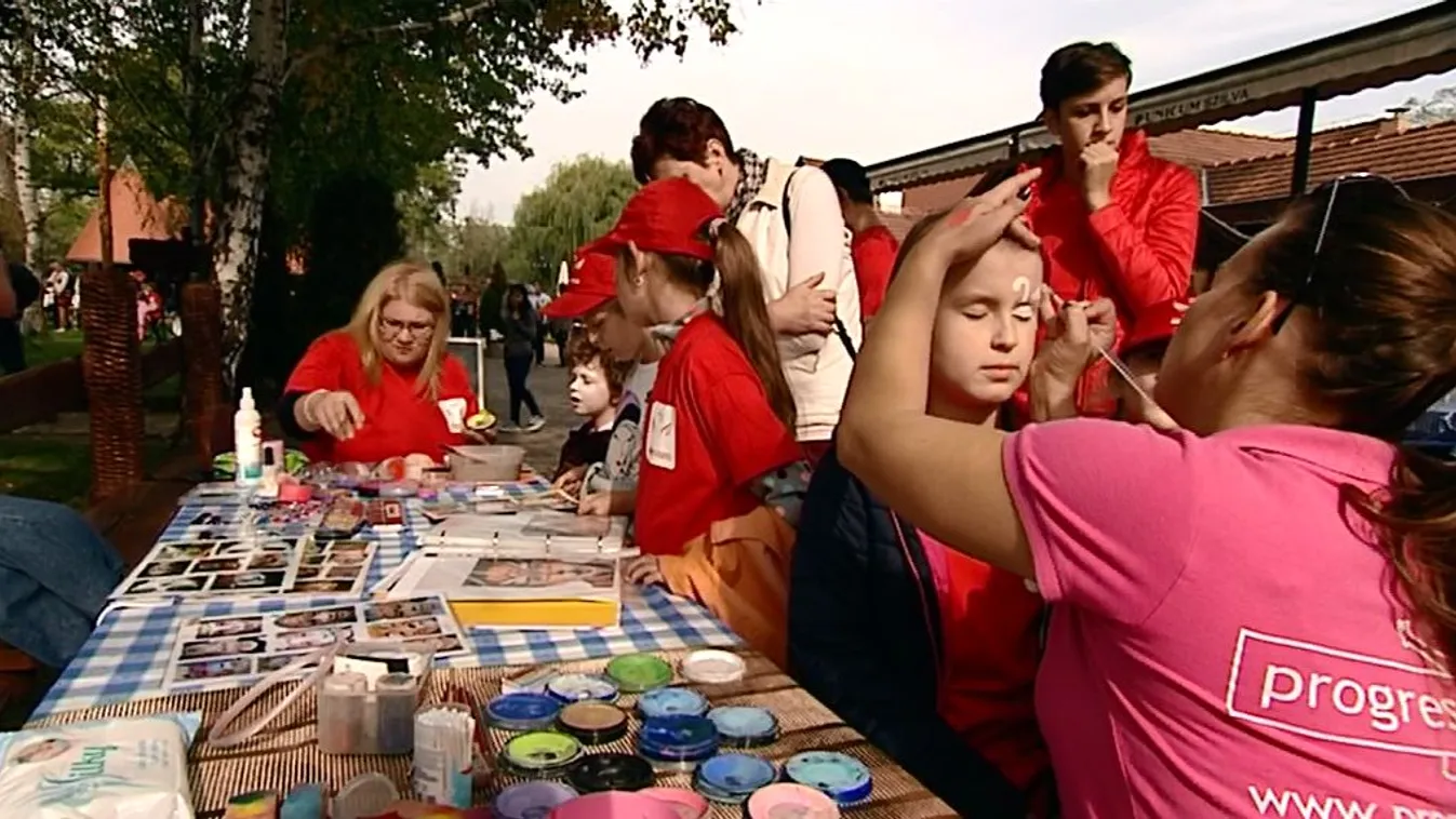 Lovasbemutató, arcfestés, táncbemutató és állatsimogatás várta a gyerekeket