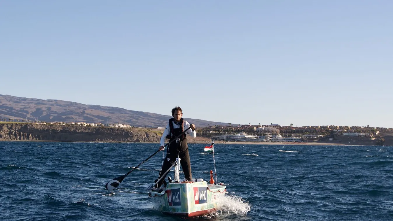 Rakonczay elindult Gran Canariáról, hogy állva evezze át az óceánt