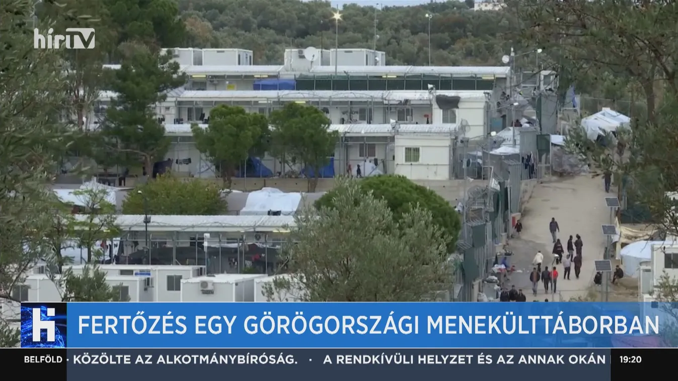 Fertőzés egy görögországi menekülttáborban