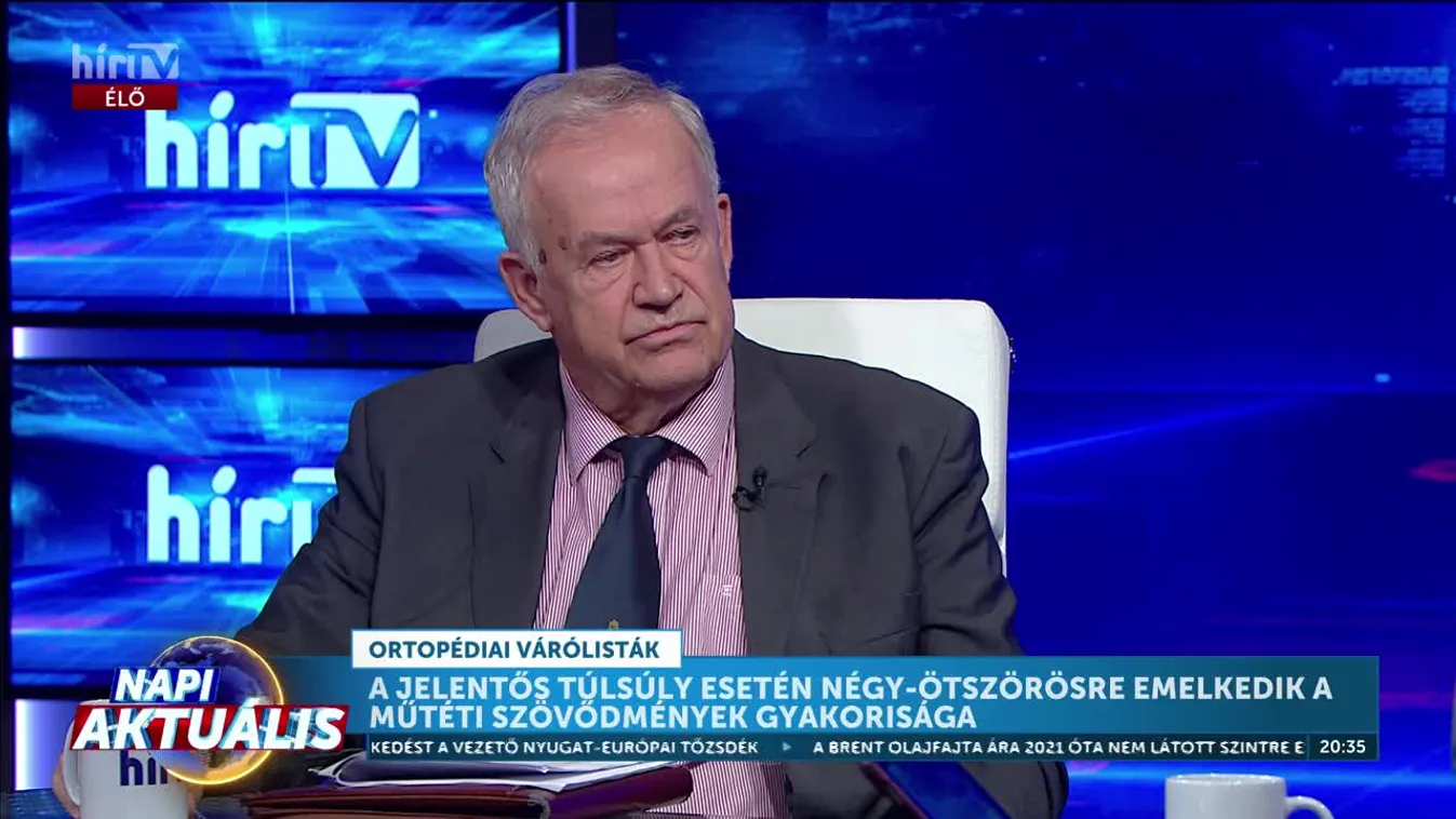 Napi aktuális - Szendrői Miklós: Az új ortopédiai protokoll célja az egyenlő hozzáfárás biztosítása + videó