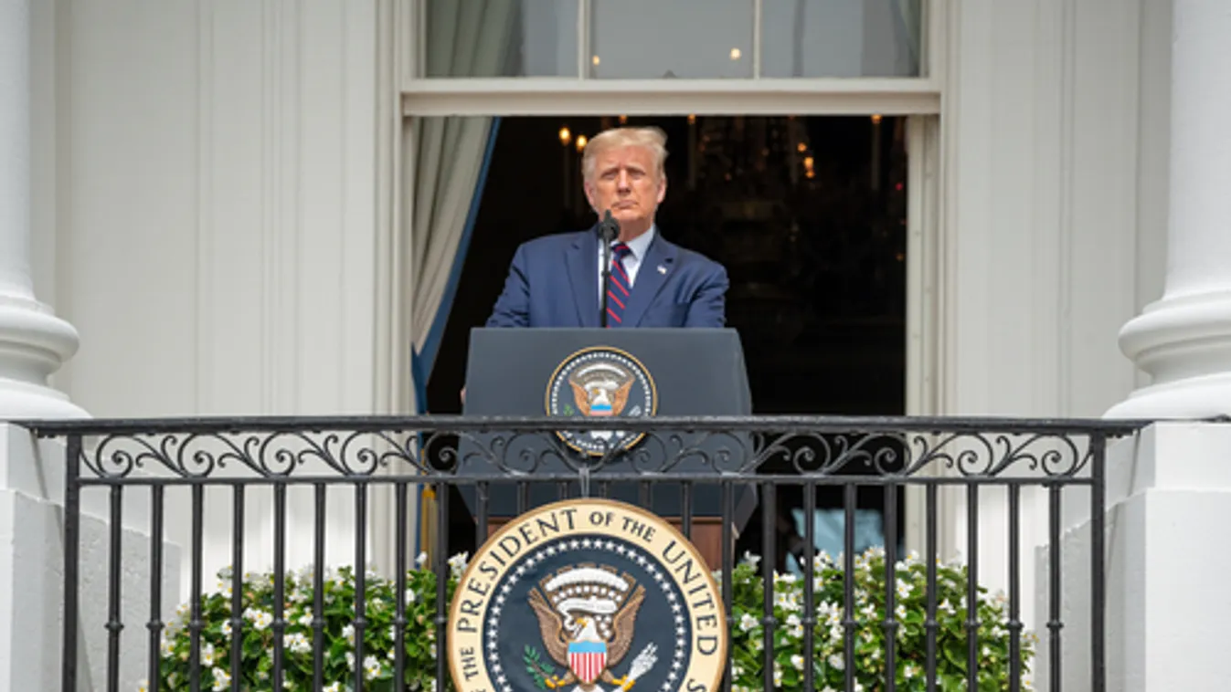 A Fehér Ház előtt mond búcsúbeszédet Donald Trump