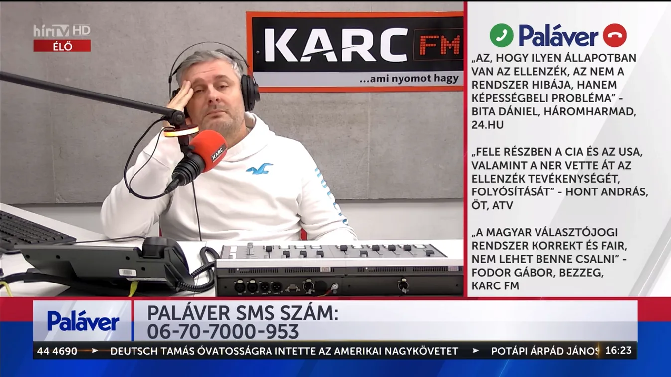 Paláver: ''Fele részben a CIA és az USA, valamint a NER vette át az ellenzék tevékenységét, folyósítását'' - Hont András, Öt, ATV