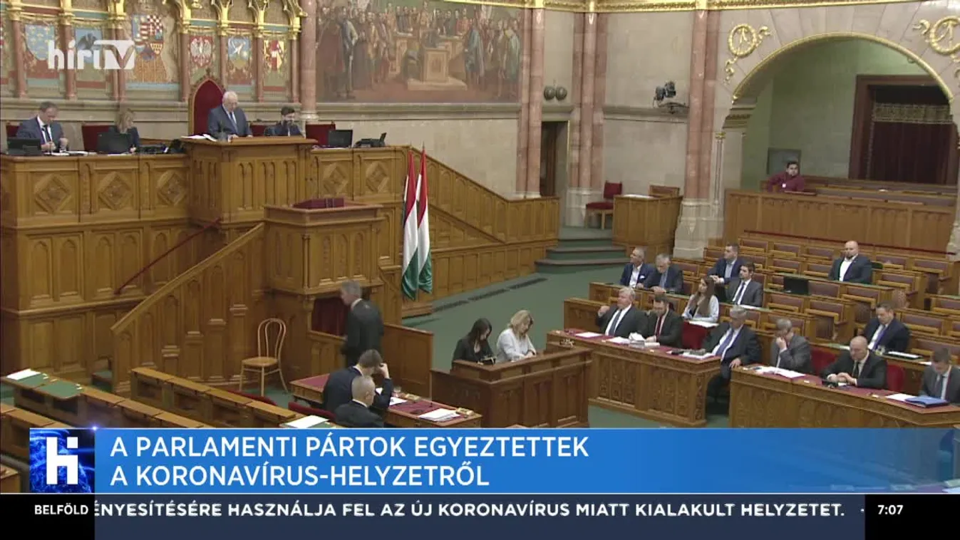 A parlamenti pártok egyeztettek a koronavírus-helyzetről
