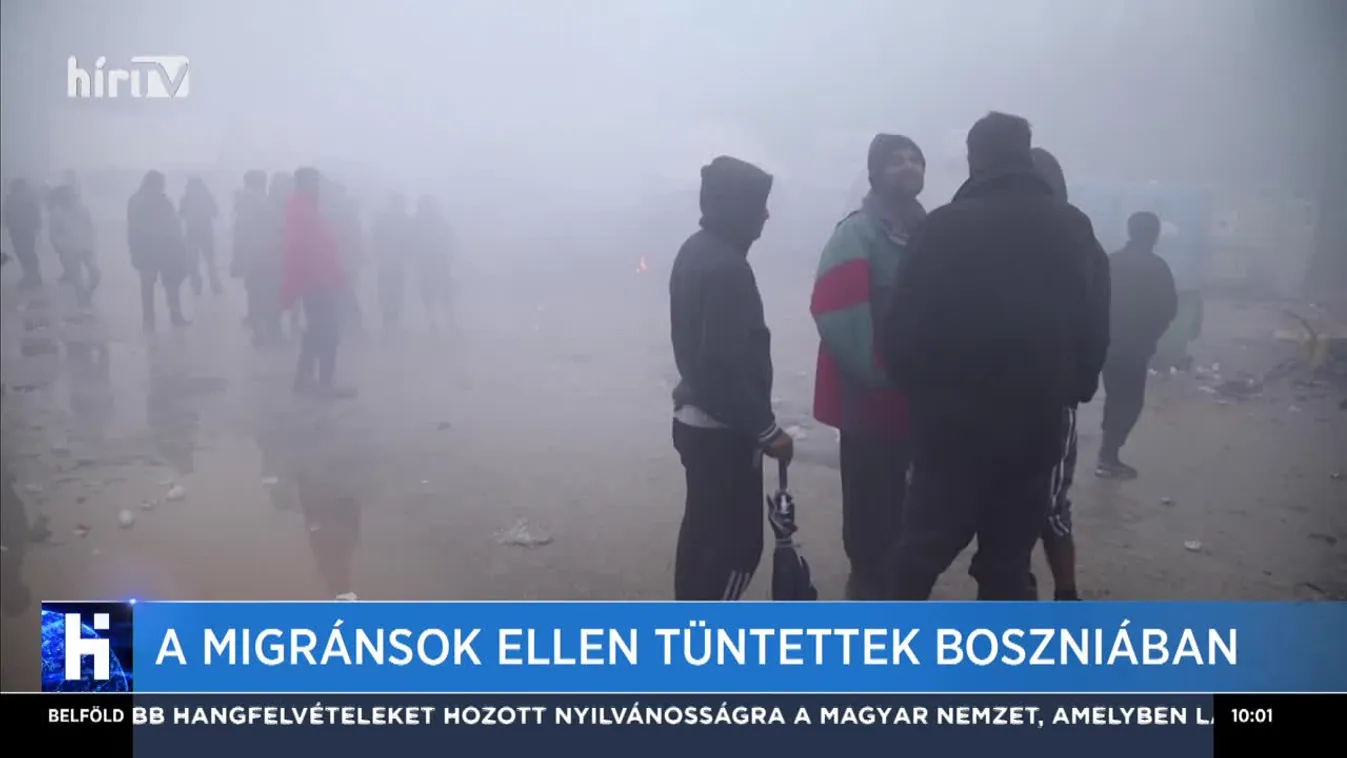 A migránsok ellen tüntettek Boszniában