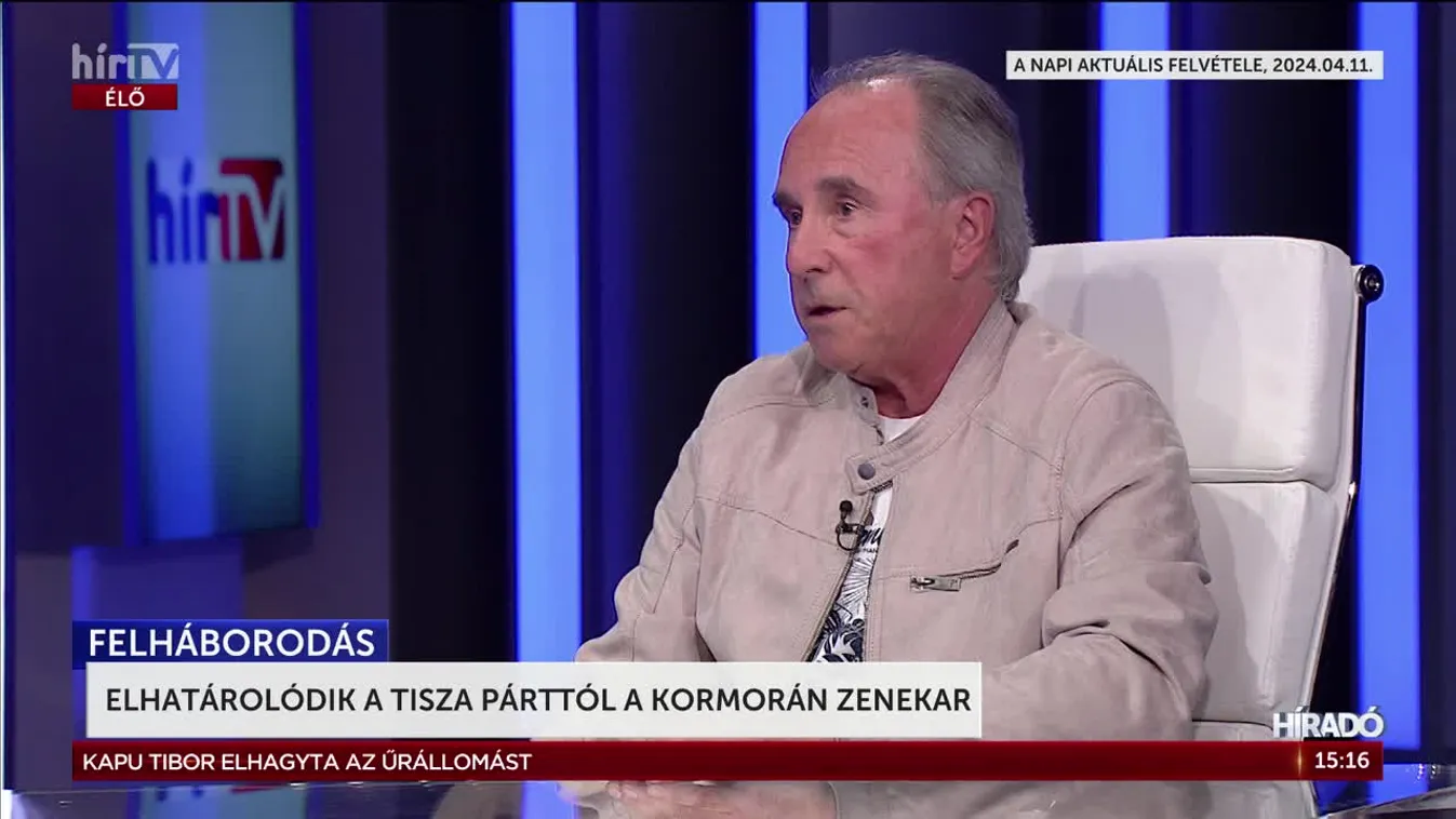 Szerzői engedély nélkül használta fel a Kormorán dalát a Tisza Párt + videó