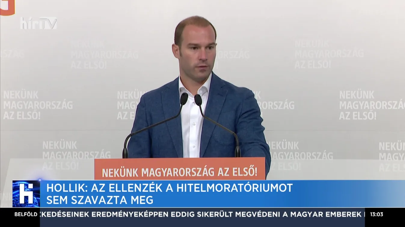 Hollik: Az ellenzék a hitelmoratóriumot sem szavazta meg