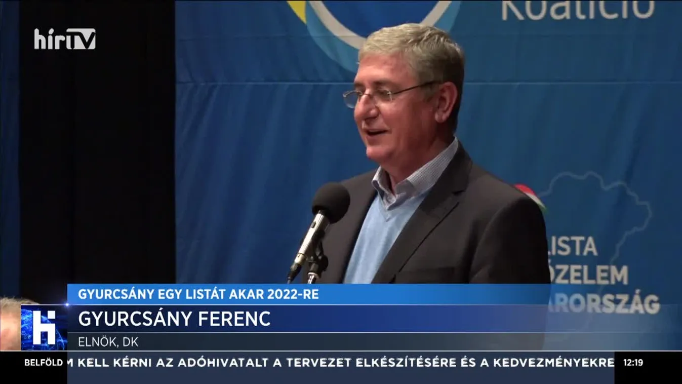 Gyurcsány egy listát akar 2022-re