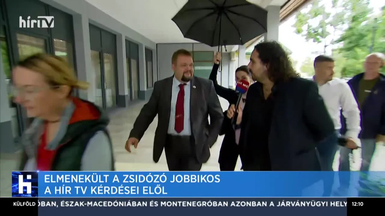 Elmenekült a zsidózó jobbikos a Hír TV kérdései elől